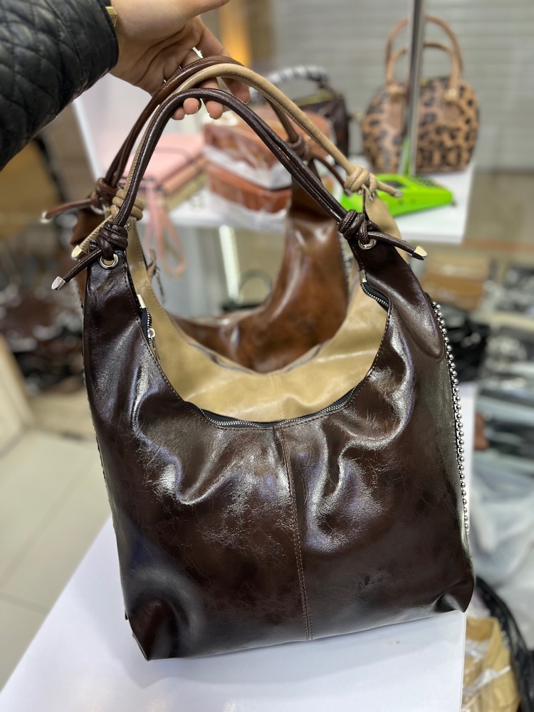 کیف دوشی بزرگ زنانه بند طنابی
