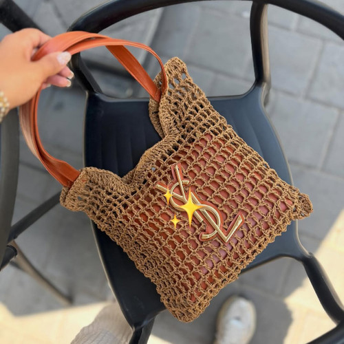 کیف دوشی زنانه رافیا برند وای اس ال Ysl کد 411